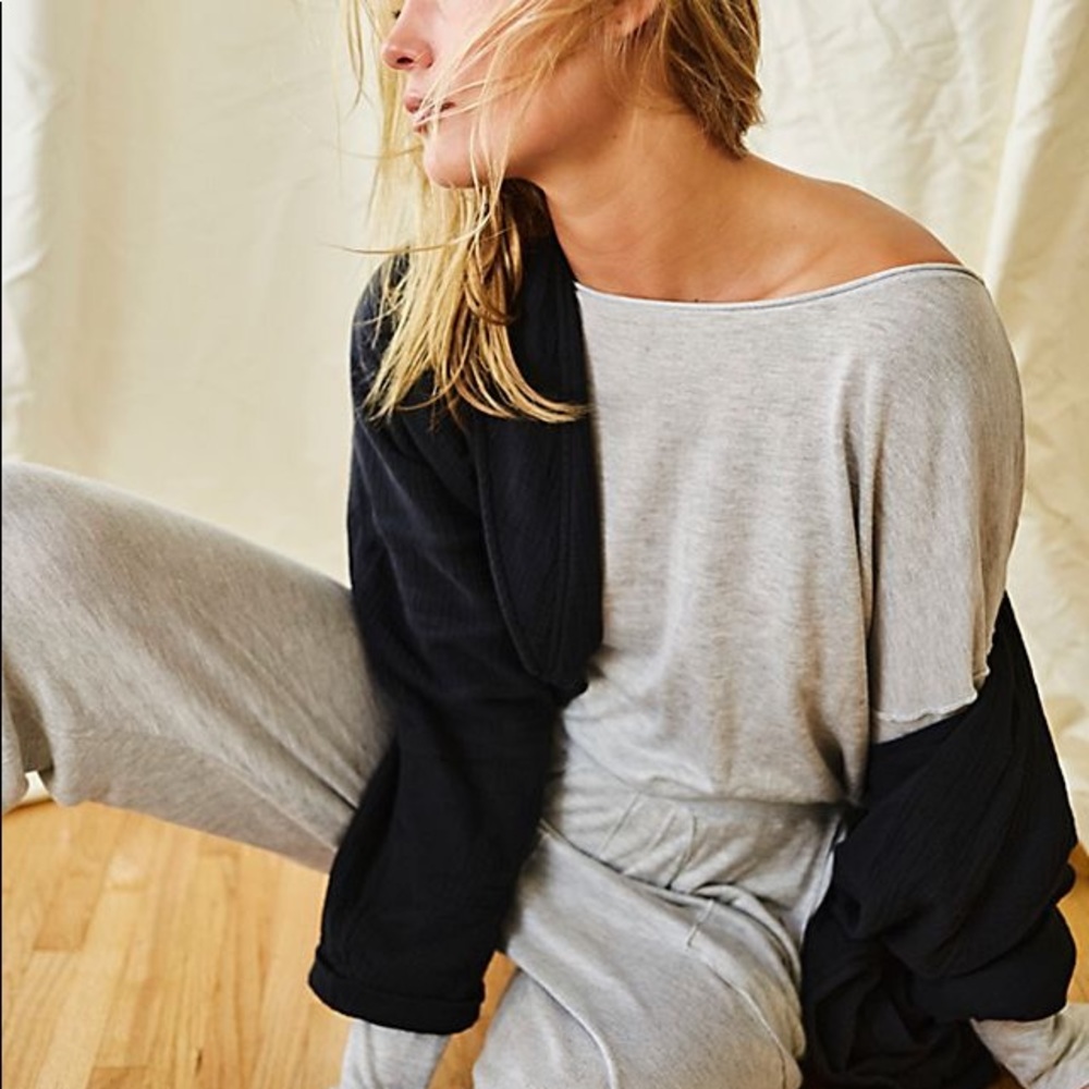 FREE PEOPLE WE THE FREE Sz S LUCCA ONE PIECE JUMPSUIT JUMPER IN GRAY